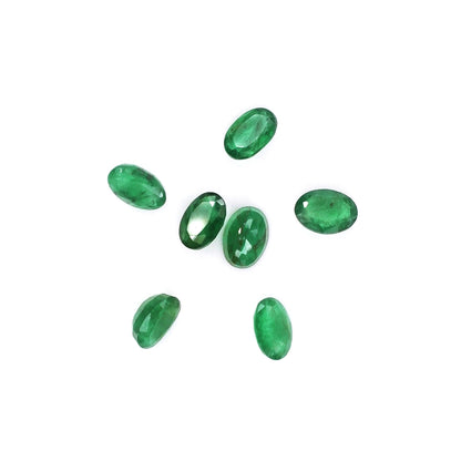 Natural Zambian Emerald Calibrated Ovals | 3x5mm & 4x6mm