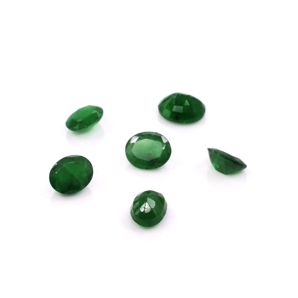 Natural Zambian Emerald Calibrated Ovals | 3x4mm & 4x5mm