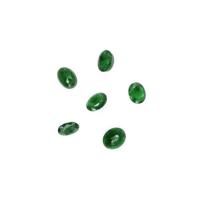 Natural Zambian Emerald Calibrated Ovals | 3x4mm & 4x5mm
