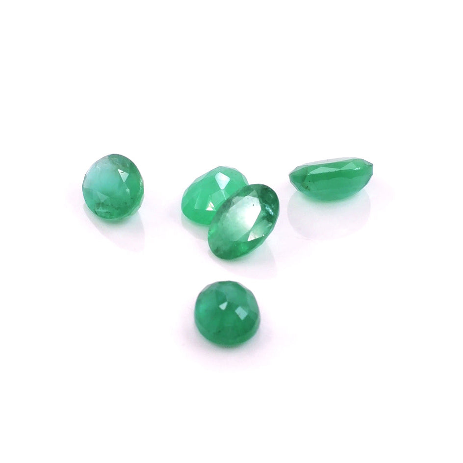 Natural Zambian Emerald Calibrated Ovals | 5x7mm & 6x8mm