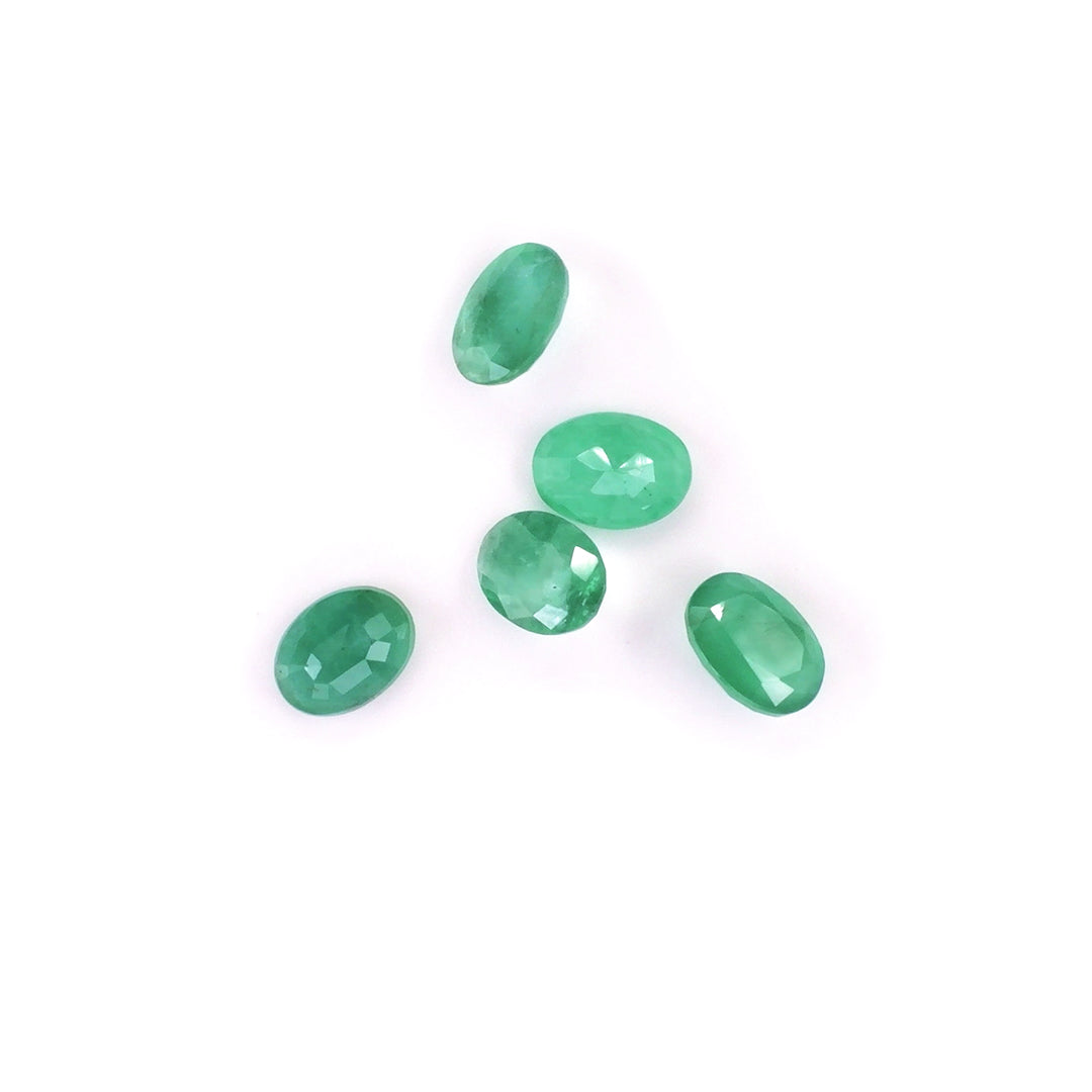 Natural Zambian Emerald Calibrated Ovals | 5x7mm & 6x8mm