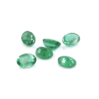 Natural Zambian Emerald Calibrated Ovals | 5x7mm & 6x8mm
