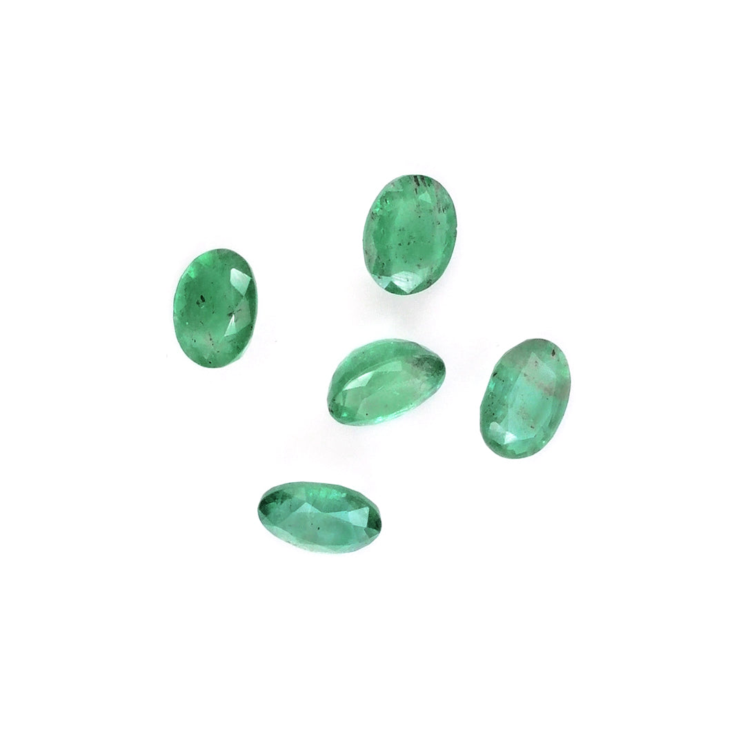 Natural Zambian Emerald Calibrated Ovals | 5x7mm & 6x8mm