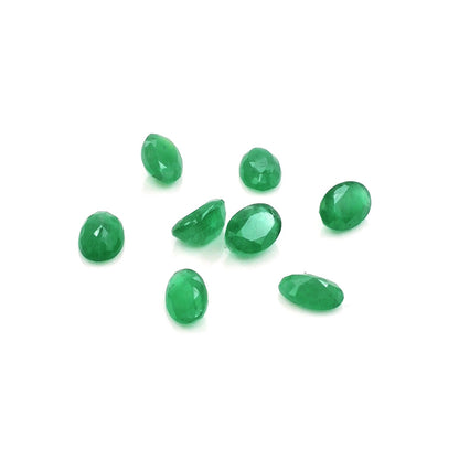 Natural Zambian Emerald Calibrated Ovals | 3x5mm & 4x6mm