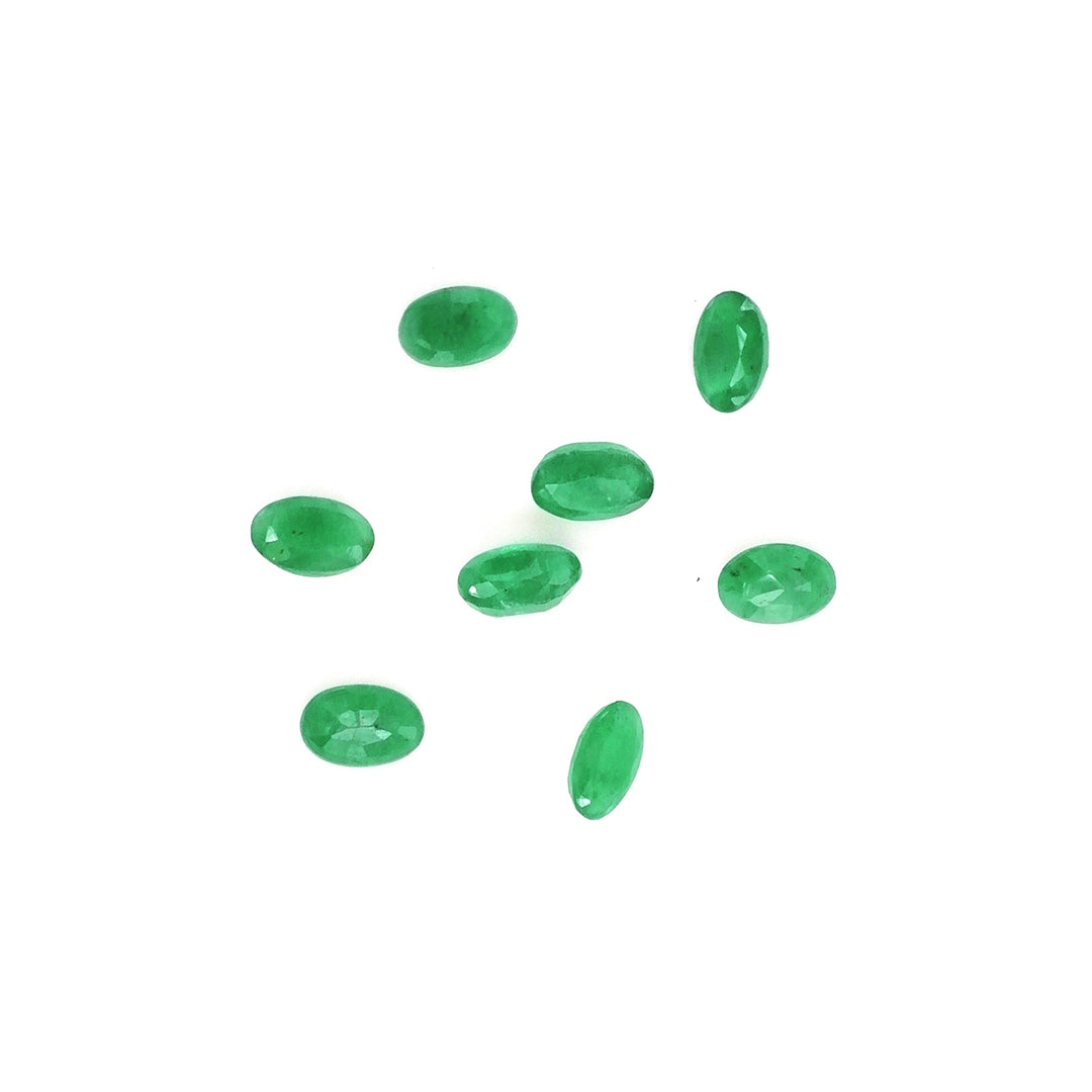 Natural Zambian Emerald Calibrated Ovals | 3x5mm & 4x6mm