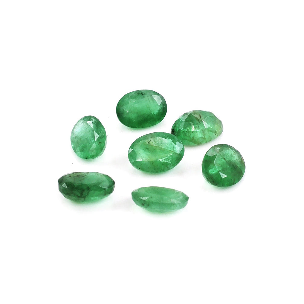Natural Zambian Emerald Calibrated Ovals | 5x7mm & 6x8mm
