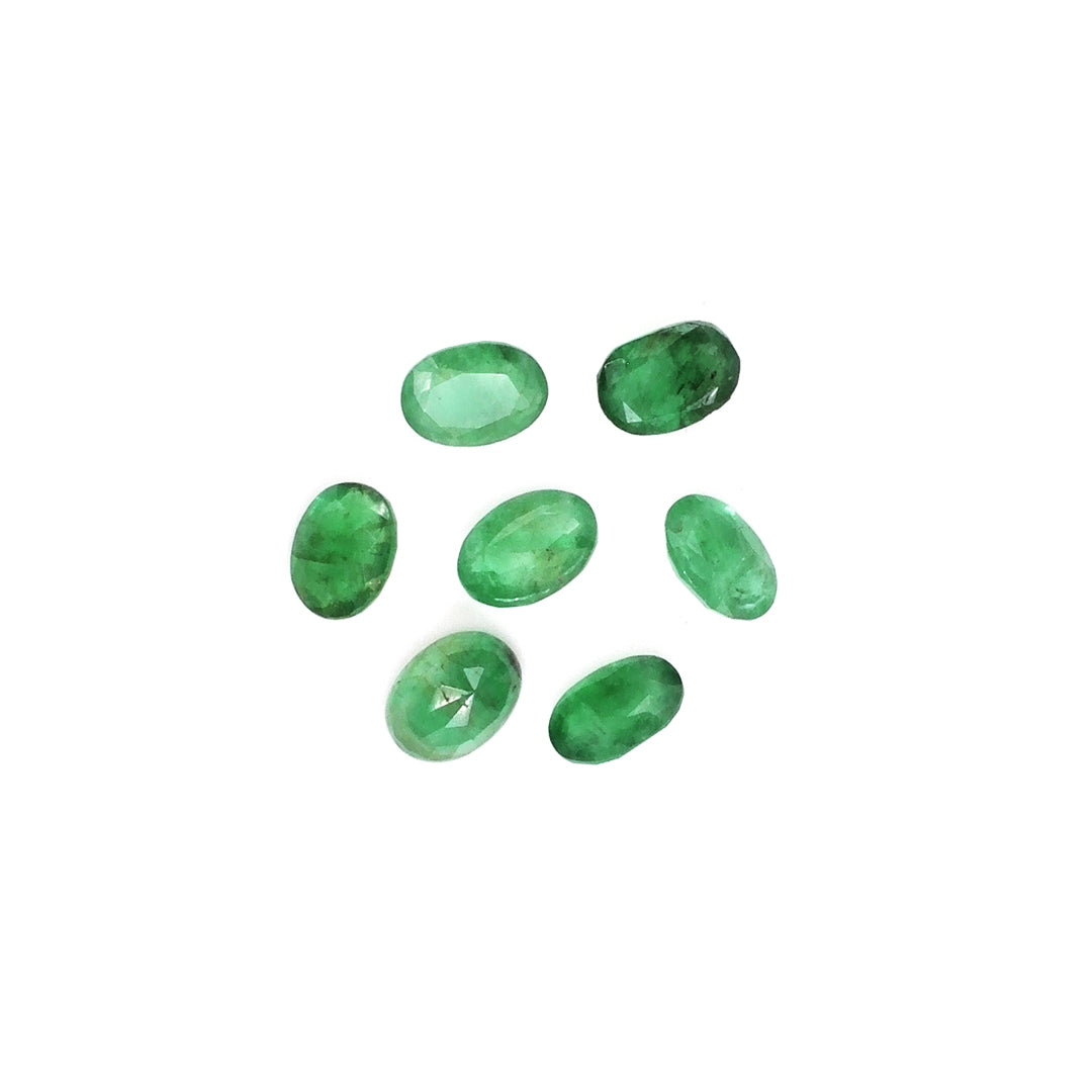 Natural Zambian Emerald Calibrated Ovals | 5x7mm & 6x8mm