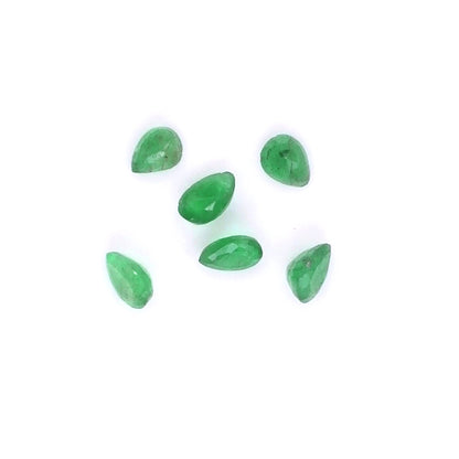 Natural Zambian Emerald Calibrated Pears | 3x4mm & 4x5mm