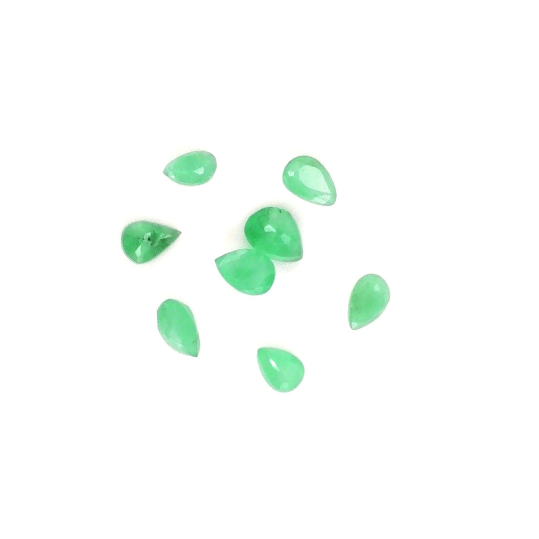Natural Zambian Emerald Calibrated Pears | 3x4mm & 4x5mm