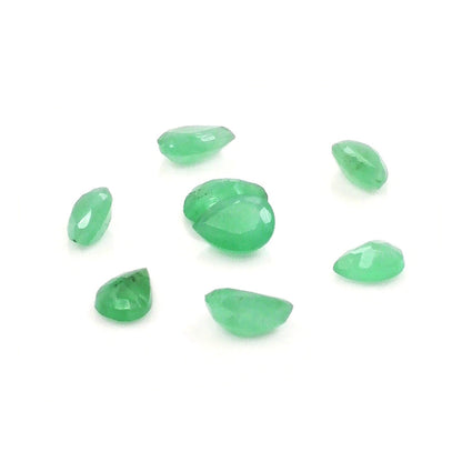 Natural Zambian Emerald Calibrated Pears | 3x4mm & 4x5mm