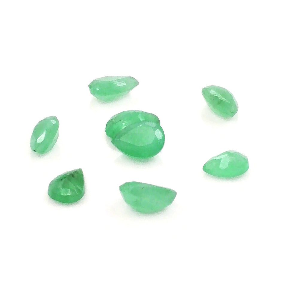 Natural Zambian Emerald Calibrated Pears | 5x6mm & 6x7mm