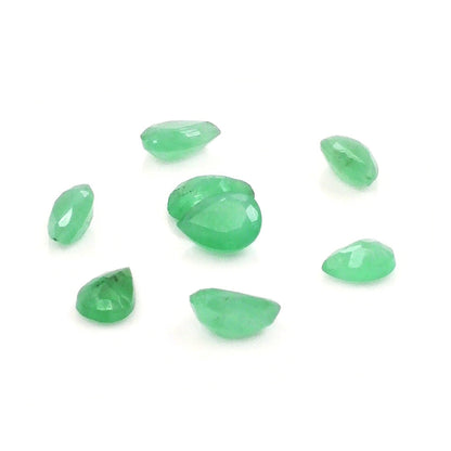 Natural Zambian Emerald Calibrated Pears | 5x6mm & 6x7mm