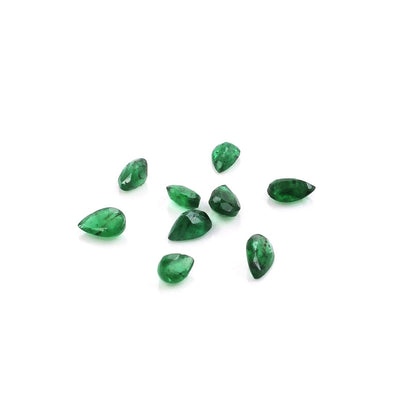 Natural Zambian Emerald Calibrated Pears | 3x4mm & 4x5mm