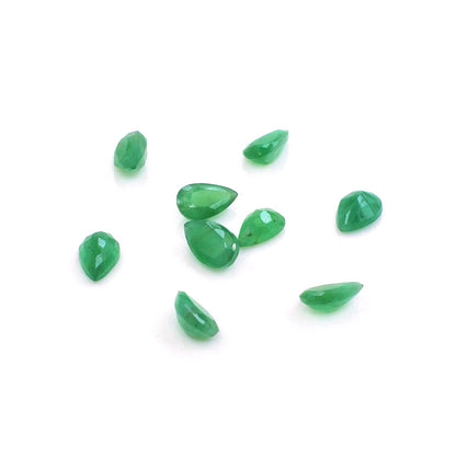 Natural Zambian Emerald Calibrated Pears | 3x5mm & 4x6mm