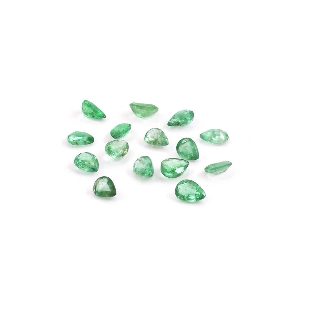Natural Zambian Emerald Calibrated Pears | 5x6mm & 6x7mm
