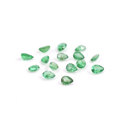 Natural Zambian Emerald Calibrated Pears | 5x6mm & 6x7mm