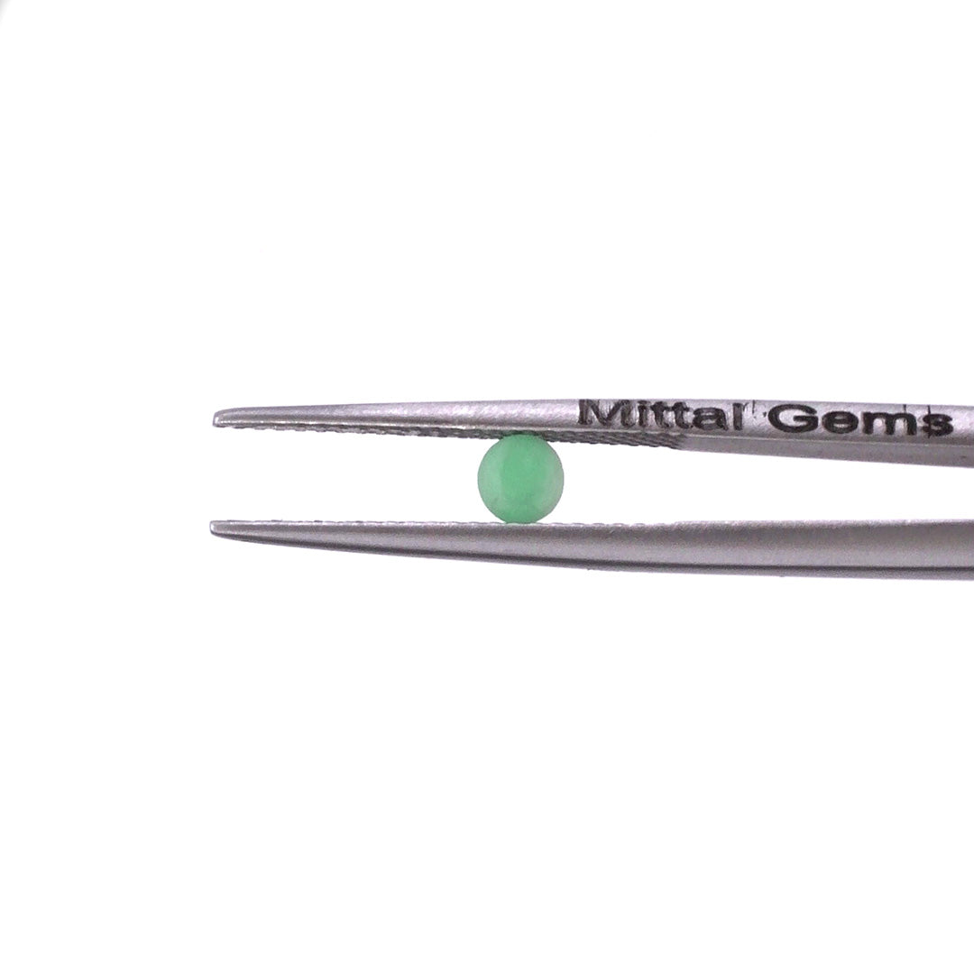 Natural Zambian Emerald Calibrated Rounds | 3mm & 4mm