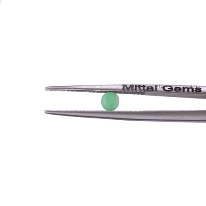 Natural Zambian Emerald Calibrated Rounds | 5mm & 6mm
