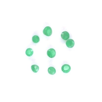 Natural Zambian Emerald Calibrated Rounds | 3mm & 4mm