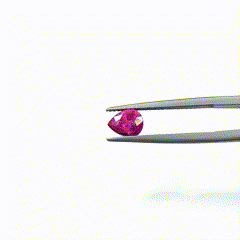 Natural Unheated Ruby Pears Pairing 2.71cts