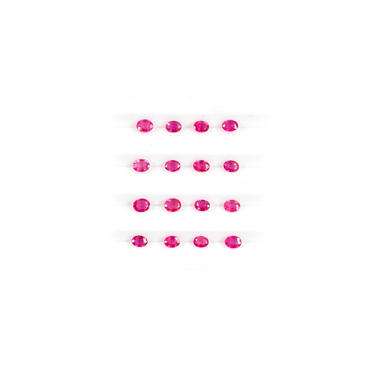 Natural Bangkok Ruby Calibrated Ovals | 3x5mm & 4x6mm