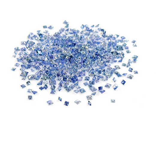 Natural Untreated Calibrated Blue Sapphire Squares | 3mm & 3.5mm