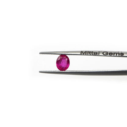 Natural Bangkok Ruby Calibrated Ovals | 3x4mm & 4x5mm