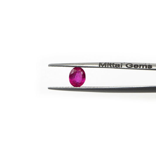 Natural Bangkok Ruby Calibrated Ovals | 3x4mm & 4x5mm