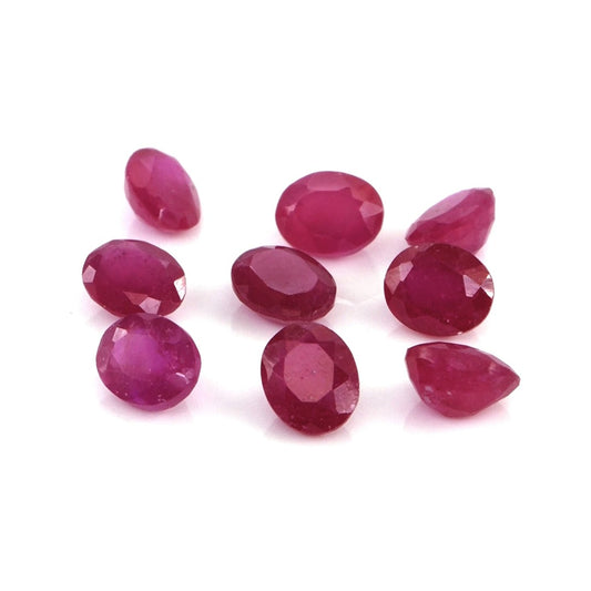 Natural Bangkok Ruby Calibrated Ovals | 3x4mm & 4x5mm