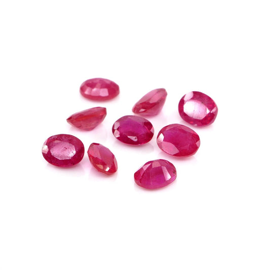 Natural Bangkok Ruby Calibrated Ovals | 5x6mm & 6x7mm