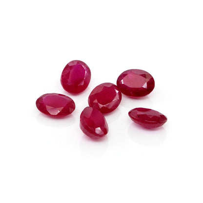 Natural Bangkok Ruby Calibrated Ovals | 5x7mm & 6x8mm