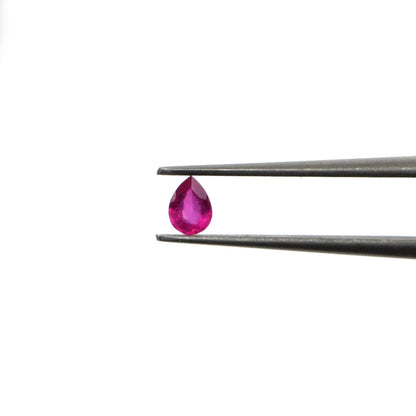 Natural Bangkok Ruby Calibrated Pears | 2x3mm & 2.5x3.5mm