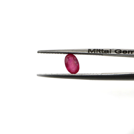 Natural Bangkok Ruby Calibrated Ovals | 2x4mm