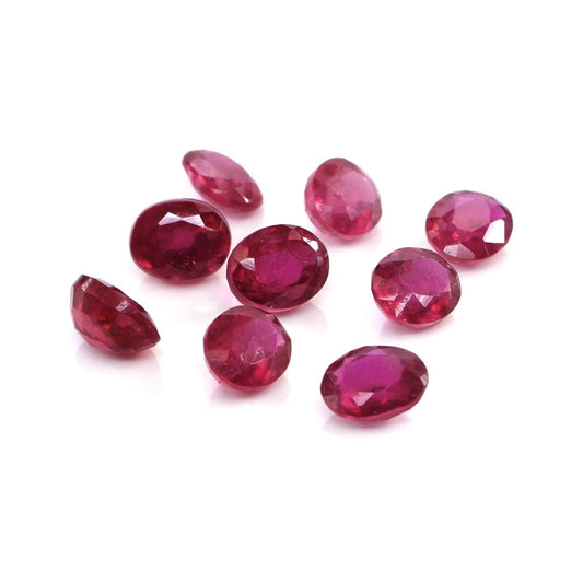 Natural Bangkok Ruby Calibrated Ovals | 3x5mm & 4x6mm