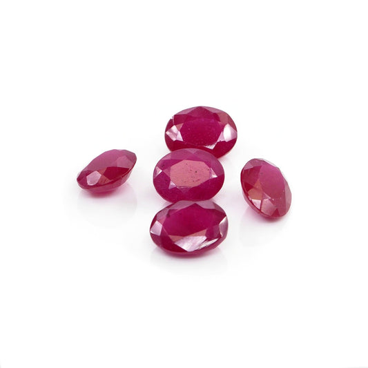 Natural Bangkok Ruby Calibrated Ovals | 7x9mm & 8x10mm