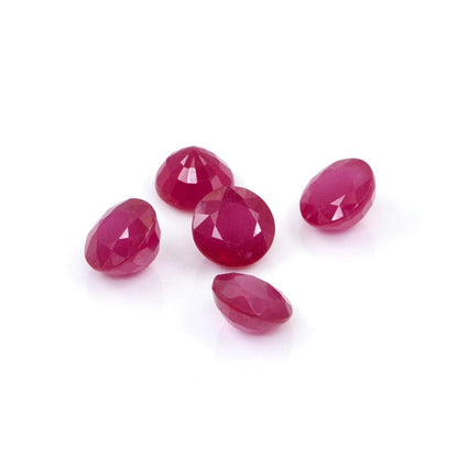Natural Bangkok Ruby Calibrated Rounds | 7mm & 8mm
