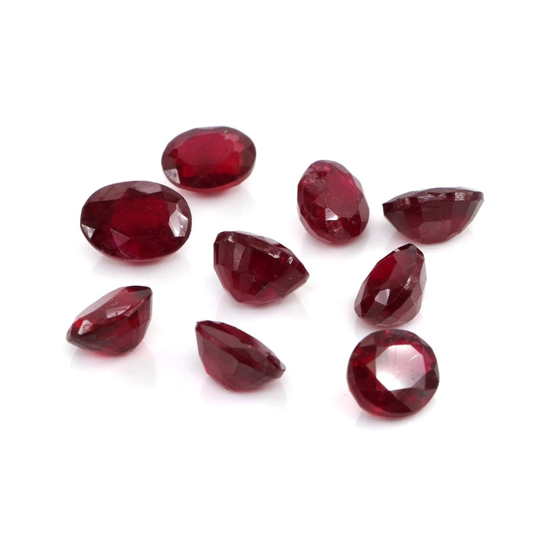 Natural Bangkok Ruby Calibrated Ovals | 5x6mm & 6x7mm