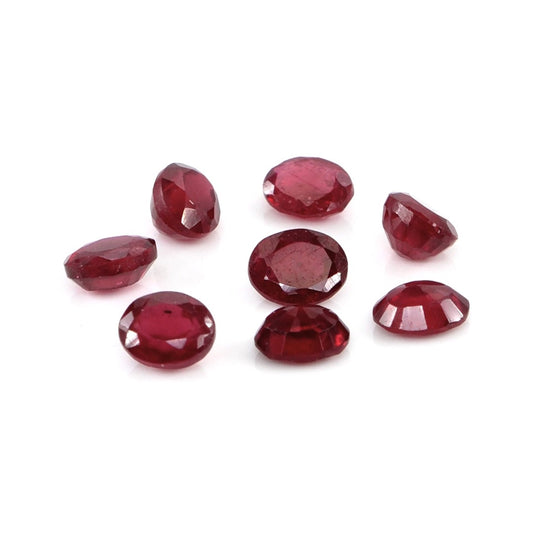 Natural Bangkok Ruby Calibrated Ovals | 5x6mm & 6x7mm