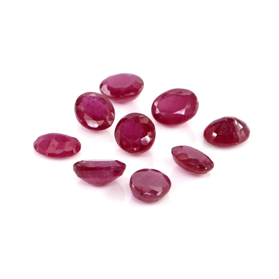 Natural Bangkok Ruby Calibrated Ovals | 5x6mm & 6x7mm