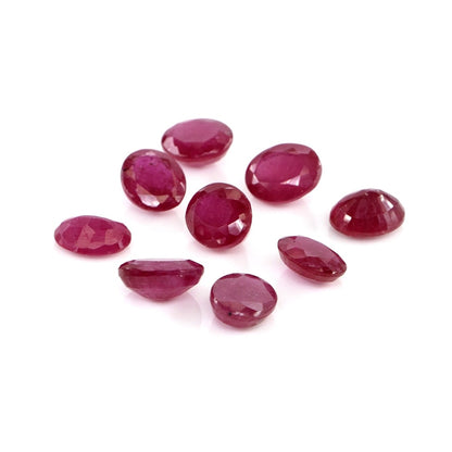 Natural Bangkok Ruby Calibrated Ovals | 5x6mm & 6x7mm
