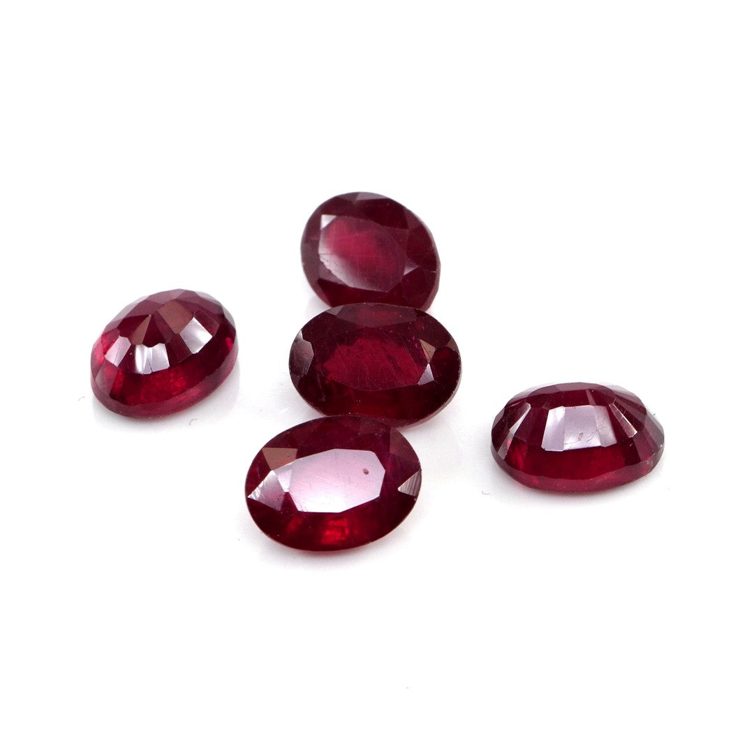 Natural Bangkok Ruby Calibrated Ovals | 5x7mm & 6x8mm