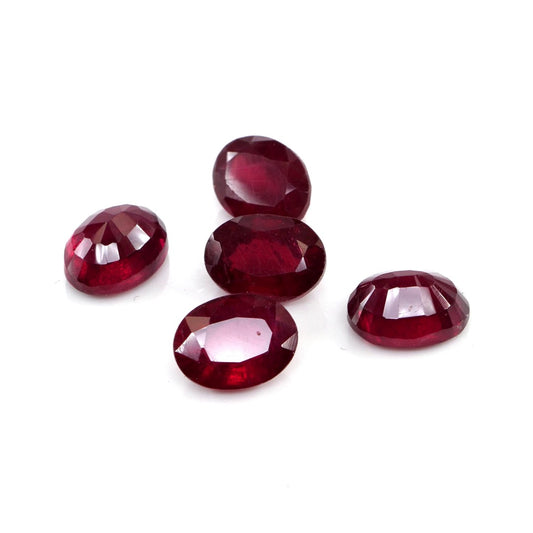 Natural Bangkok Ruby Calibrated Ovals | 5x7mm & 6x8mm