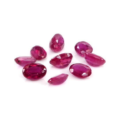 Natural Bangkok Ruby Calibrated Ovals | 2x4mm