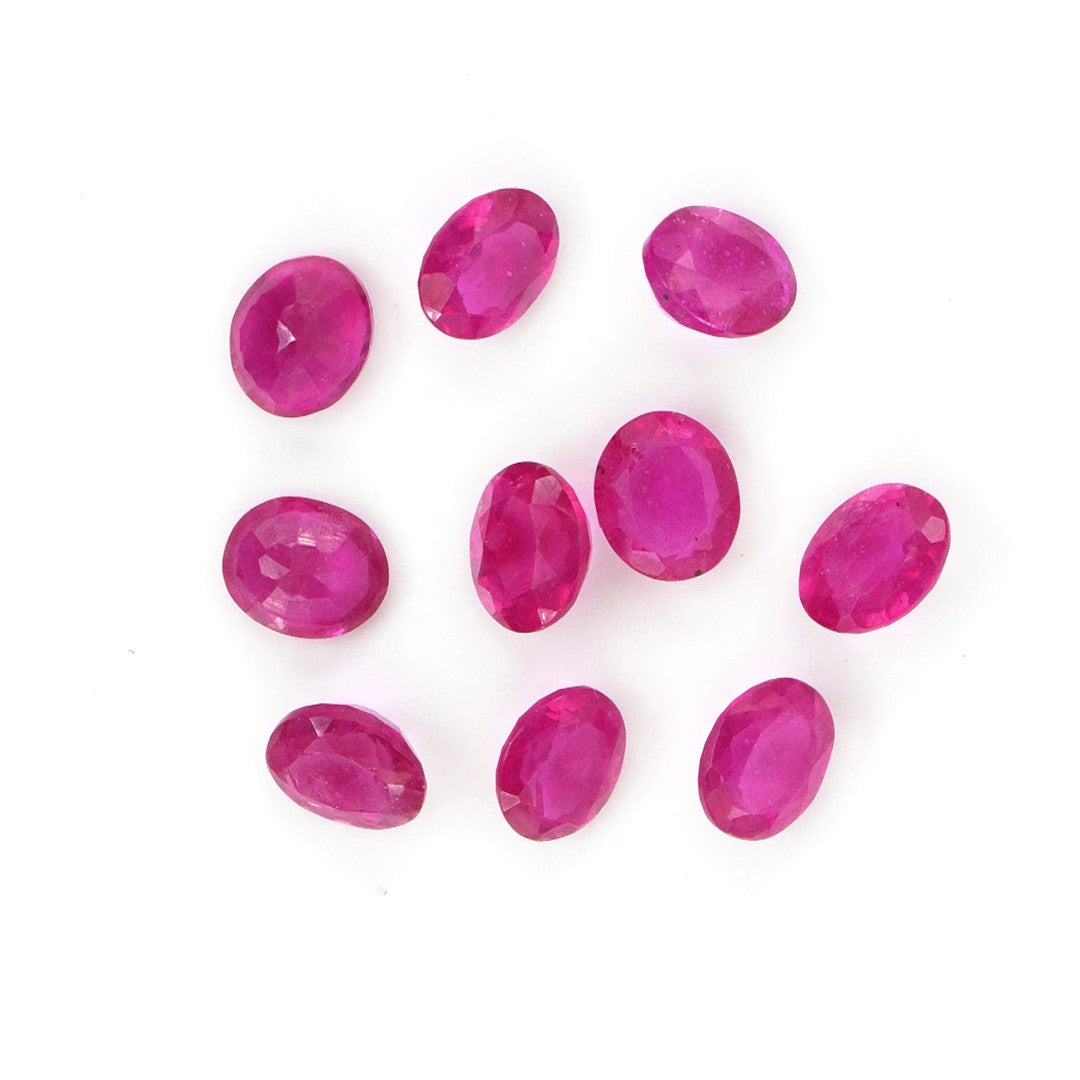 Natural Bangkok Ruby Calibrated Ovals | 5x6mm & 6x7mm