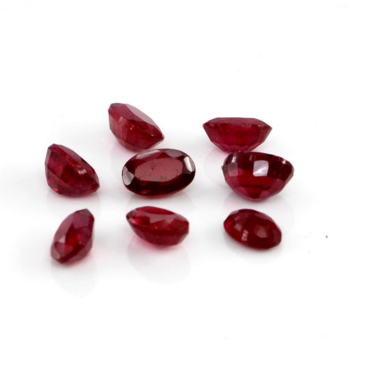 Natural Bangkok Ruby Calibrated Ovals | 3x5mm & 4x6mm
