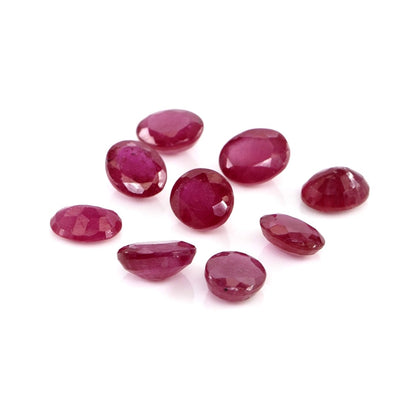 Natural Bangkok Ruby Calibrated Ovals | 5x6mm & 6x7mm