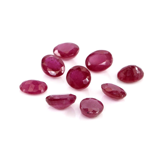 Natural Bangkok Ruby Calibrated Ovals | 5x6mm & 6x7mm