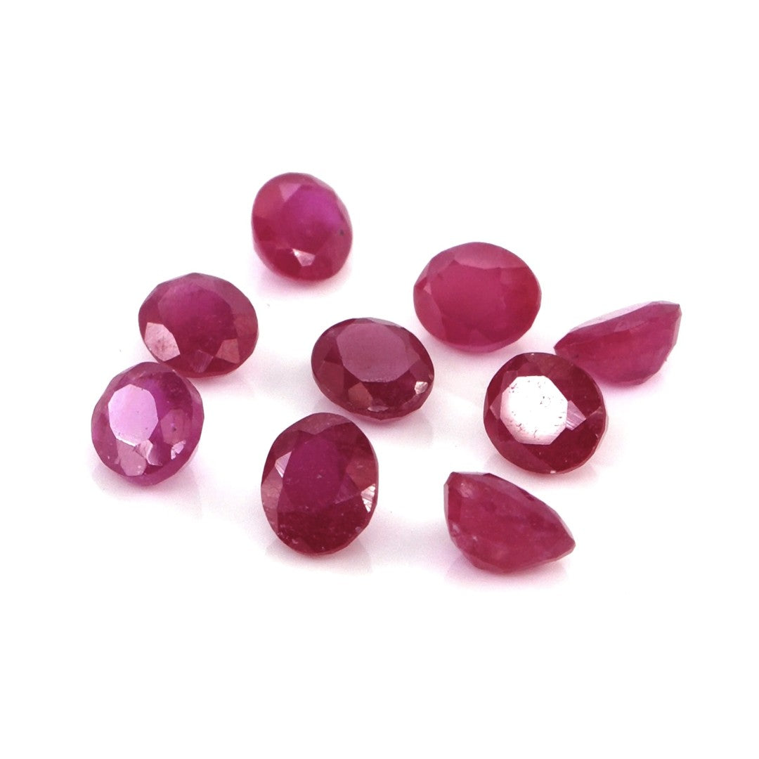Natural Bangkok Ruby Calibrated Ovals | 3x4mm & 4x5mm
