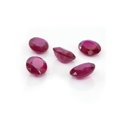 Natural Bangkok Ruby Calibrated Ovals | 7x9mm & 8x10mm