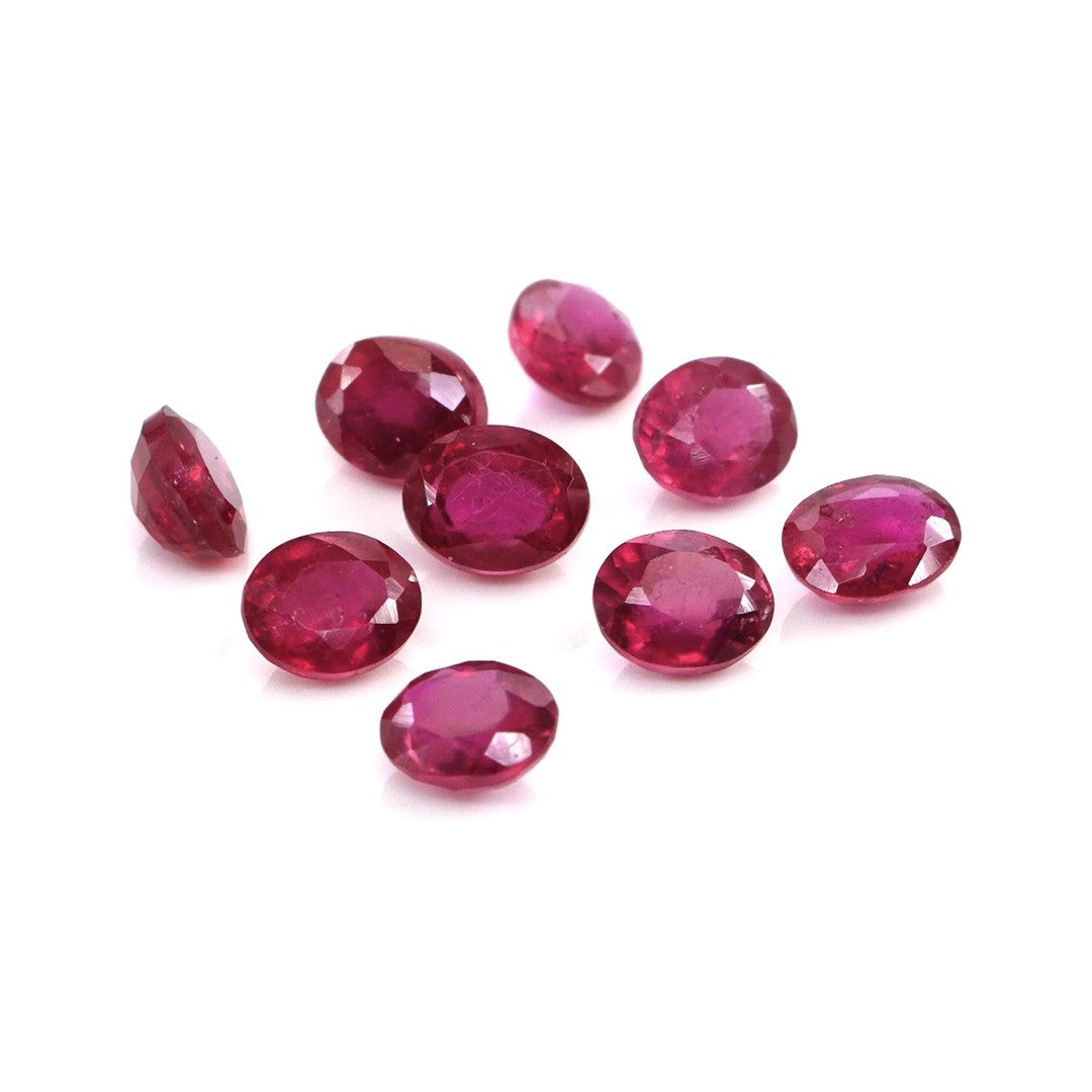 Natural Bangkok Ruby Calibrated Ovals | 3x5mm & 4x6mm